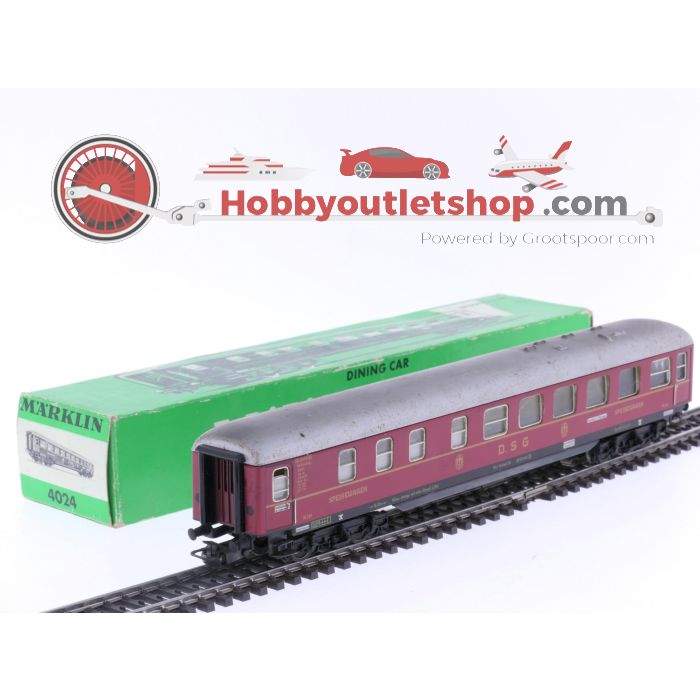 Schaal H0 Märklin 4024.3 Restauratierijtuig van de DRG #5807