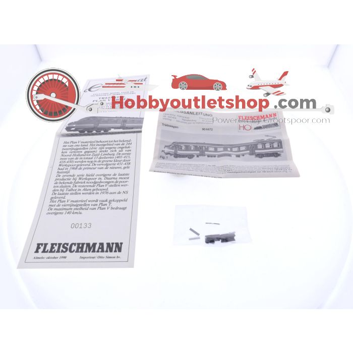 Schaal H0 Fleischmann 4472 elektrisch treinstel mat64 van de NS Jubileummodel #5830