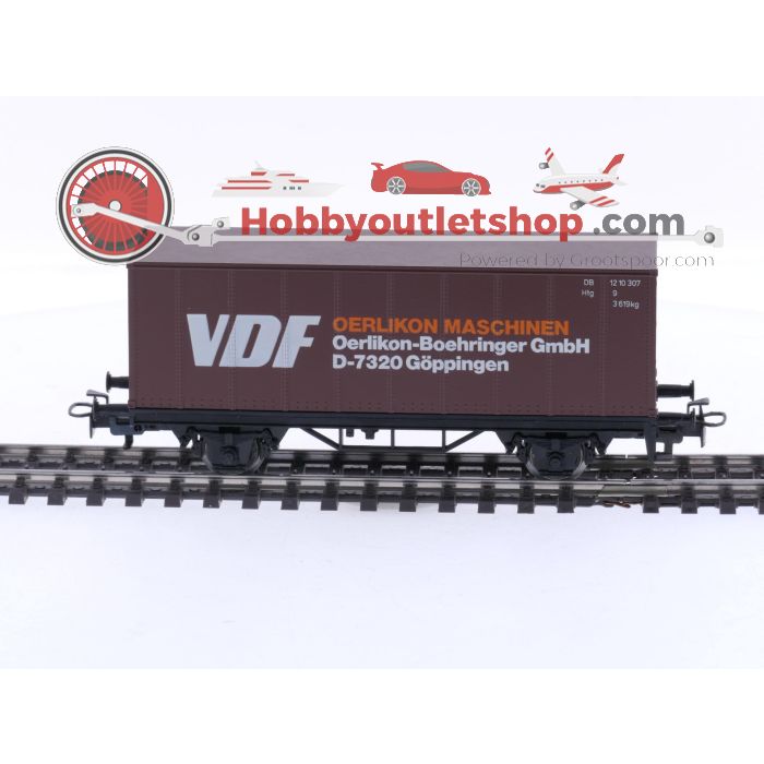 Schaal H0 Märklin 4455 & 4770 set van 2 containerwagons van de DB #5855