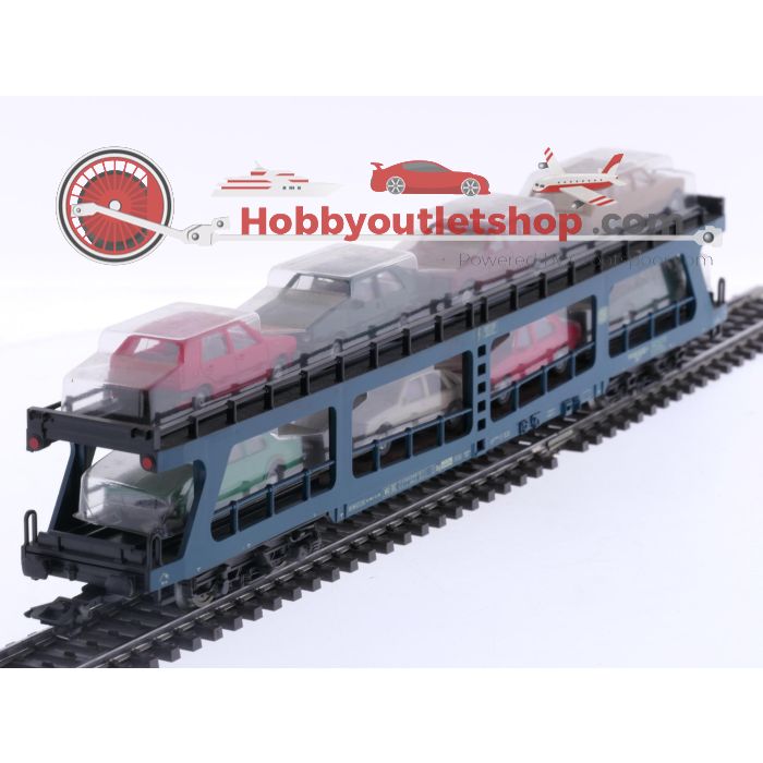 Schaal H0 Märklin 4234 Autotransporter voor reizigerstreinen beladen met 8 Wiking auto's van de DB #5861 - sku: 20240807115828 - Gebraucht - Sehr guter Zustand - Bild 3