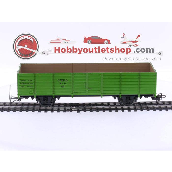 Schaal 0e Märklin 4451 hogebordwagen van de SWEG #5869