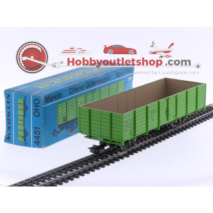 Schaal 0e Märklin 4451 hogebordwagen van de SWEG #5870