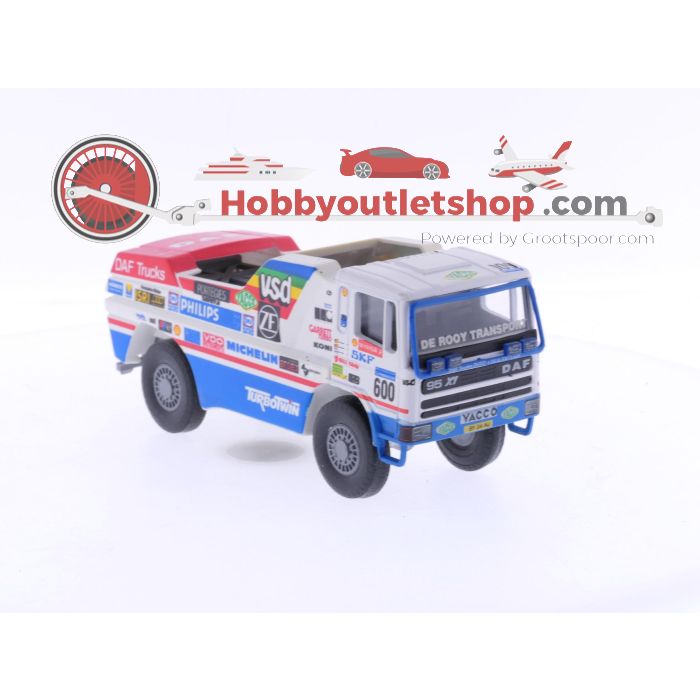 Schaal 1:50 Portegies truck models DAF Turbotwin II Parijs-Dakar 1988 Jan de Rooy 600. #6048