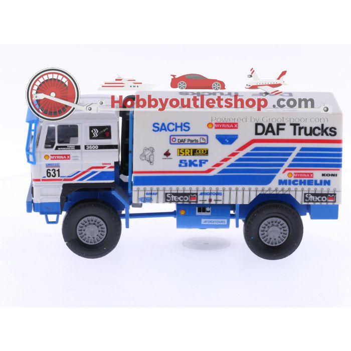 Schaal 1:50 Portegies truck models DAF Turbotwin II Parijs-Dakar 1987 Jan de Rooy 631. #6047