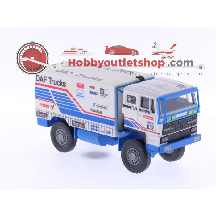 Schaal 1:50 Portegies truck models DAF Turbotwin II Parijs-Dakar 1987 Jan de Rooy 632. #6046