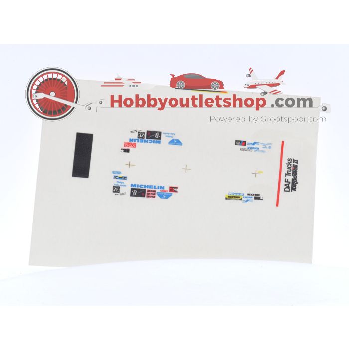 Schaal 1:50 Portegies truck models DAF Turbotwin II Parijs-Dakar 1987 Jan de Rooy 600. #6050