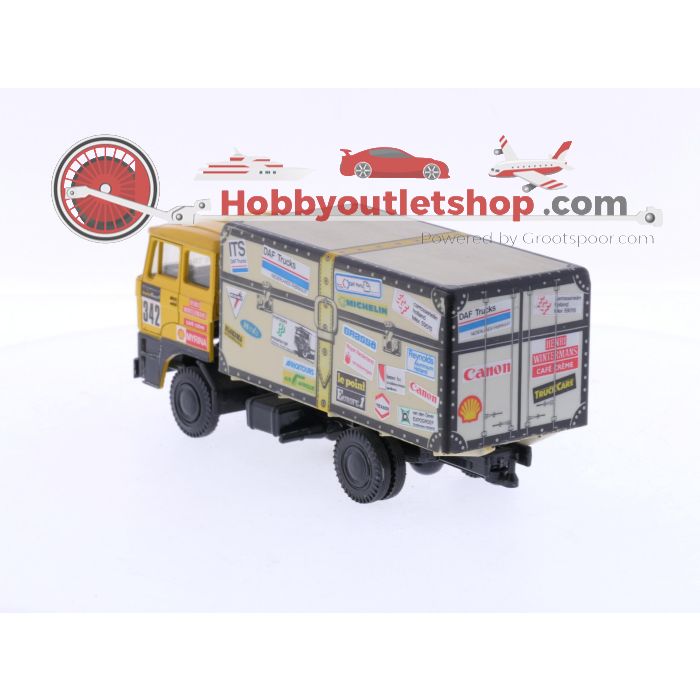 Schaal 1:50 Lion Car Nr.342 Dakar DAF 3300 de Koffer van Jan de Rooy 1983. #6063 - sku: 20240813104037 - Gebraucht - Wie Neu - Bild 4