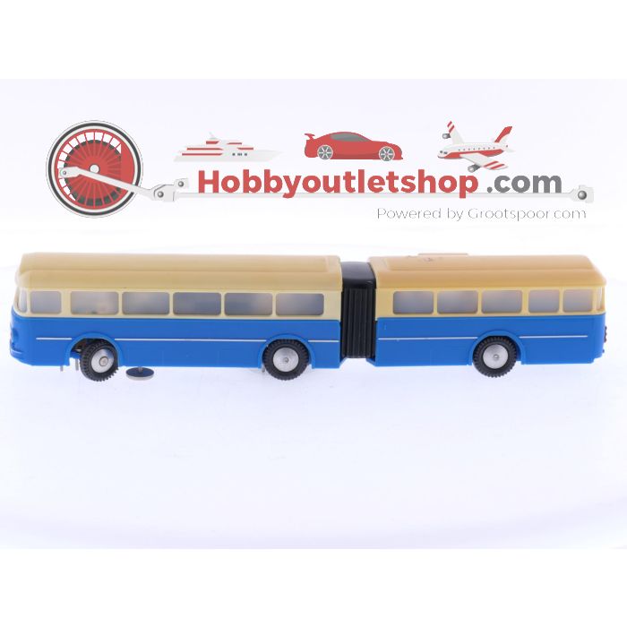  Schaal H0 Eheim 6105 gelede bus als voertuig op de weg crème-blauw #5879