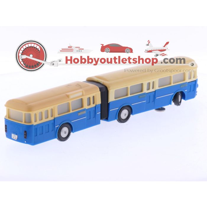  Schaal H0 Eheim 6105 gelede bus als voertuig op de weg crème-blauw #5879