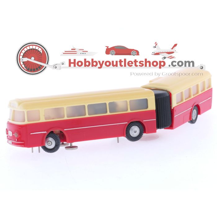 Schaal H0 Eheim 6105 gelede bus als voertuig op de weg crème-rood #5880