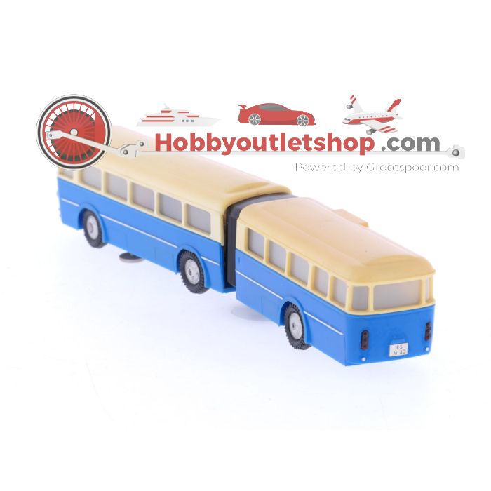 Schaal H0 Eheim 6105 gelede bus als voertuig op de weg crème-blauw #5881