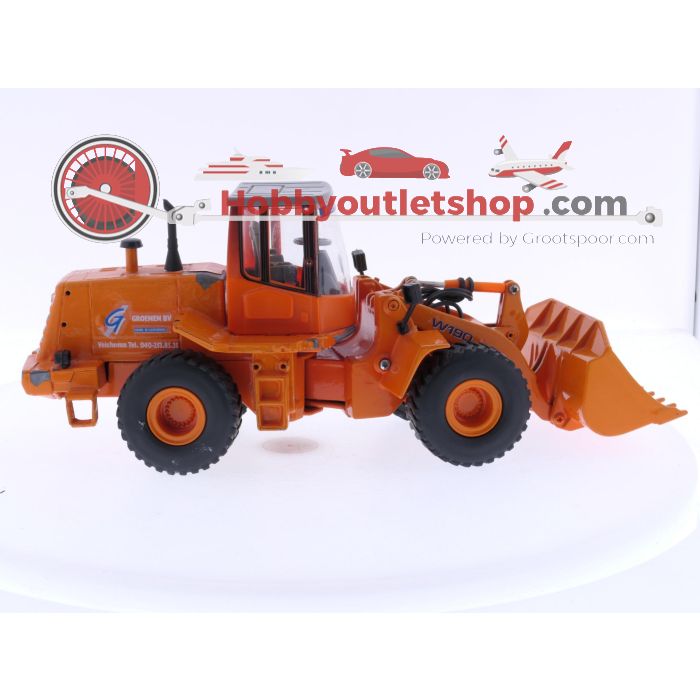 Schaal 1:32 ROS FIAT Kobelco w190 wiellader/graafmachine. #6072