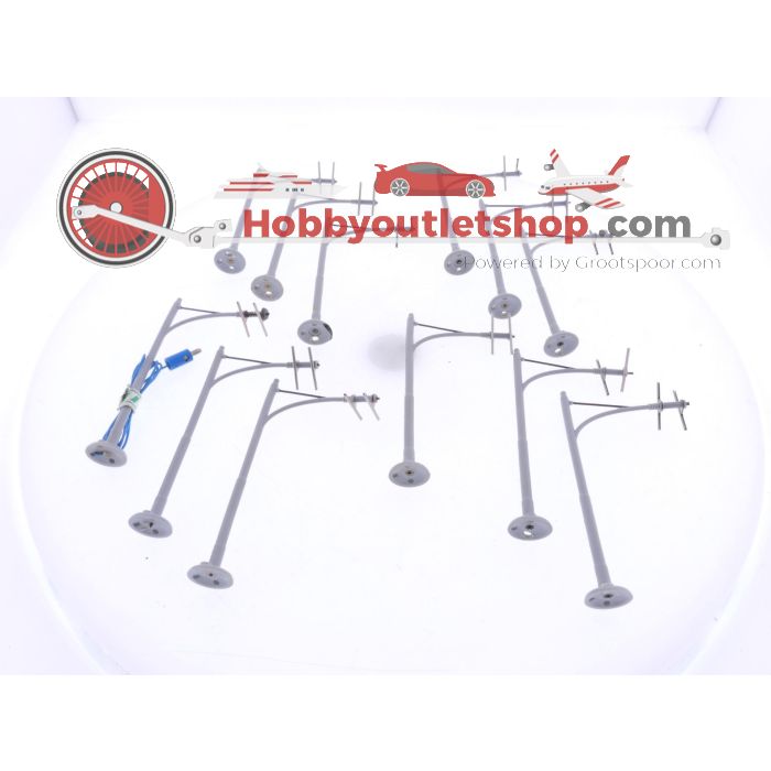 Schaal H0 Brawa 6111 set trollymasten 12 st. #5887