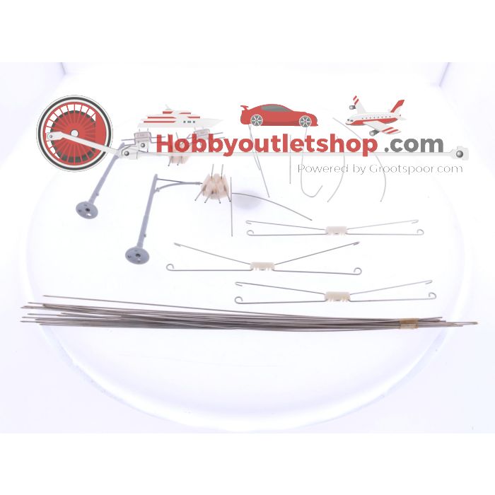 Schaal H0 Brawa 6117, 6120, 6140 & assortiment bovenleidingdraad #5889