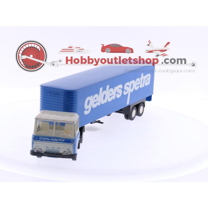 Schaal 1:50 Lion Car Nr.36 Daf 2800-3300 trekker met eurotrailer. gelders spetra #6083