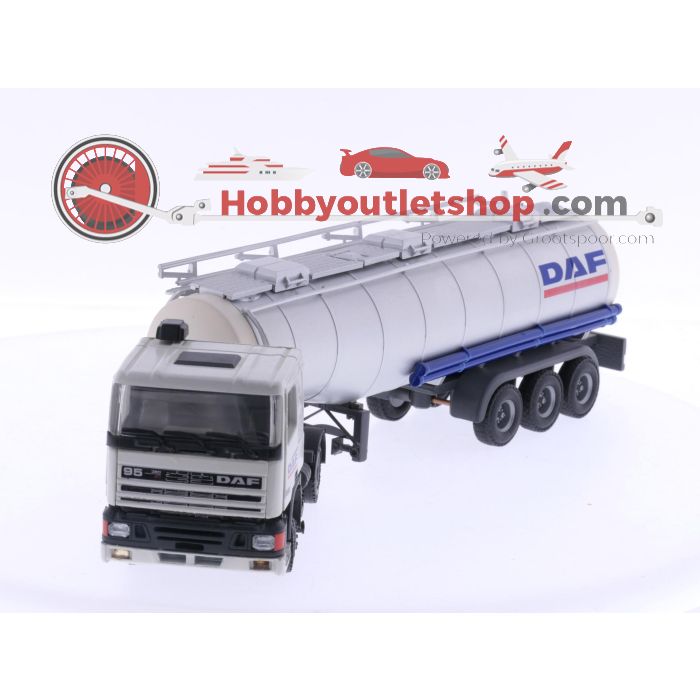  Schaal 1:50 Tekno MUS1346 DAF 95 spacecab met tankoplegger. #6084