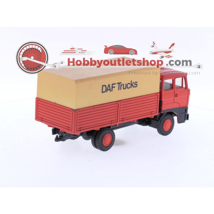 Schaal 1:50 Lion Car Nr.58 Daf 2800 Vrachtauto met kantelcabine en geloten laadbak. #6098