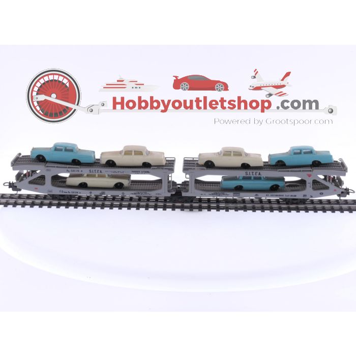 LIMA HO 309050 Double Wagon Porte Auto Articulé Transport De 5 Voiture