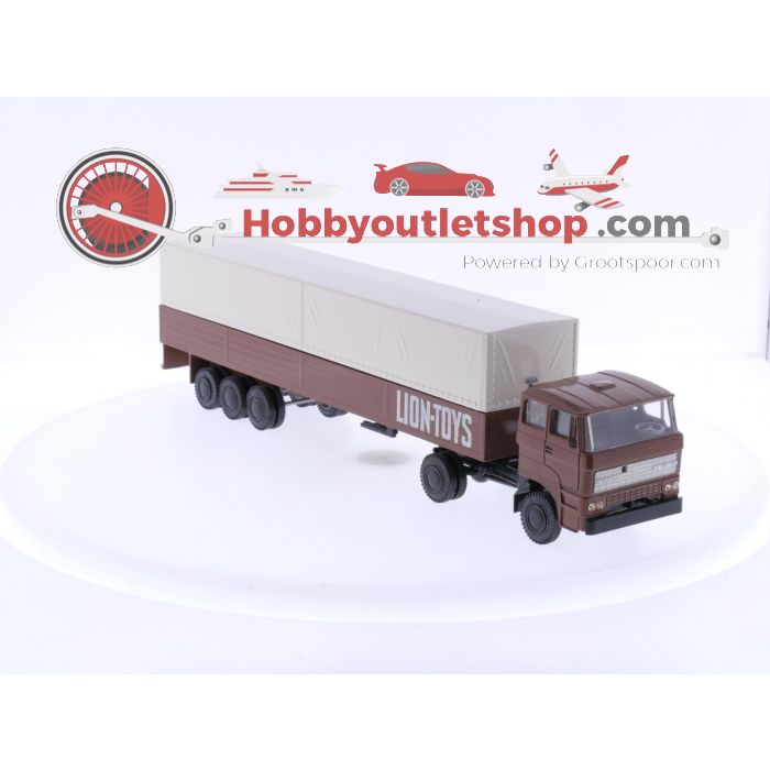  Schaal 1:50 Lion Car Nr.70 DAF 2800 trekker met oplegger.  #6110