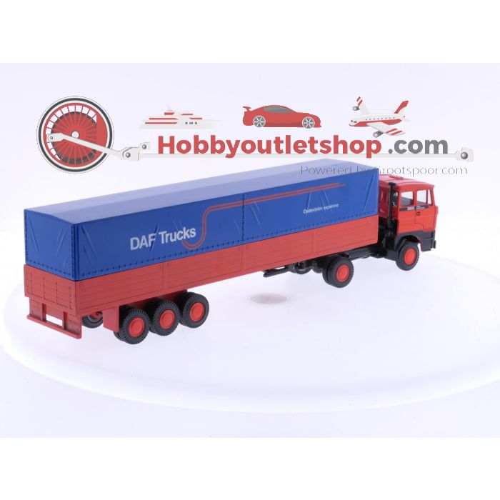  Schaal 1:50 DAF 2800 Lion Car Nr. 58-70 trekker met oplegger. #6112