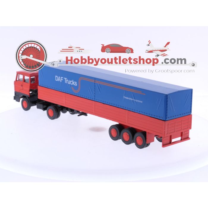 Schaal 1:50 DAF 2800 Lion Car Nr. 58-70 trekker met oplegger. #6113