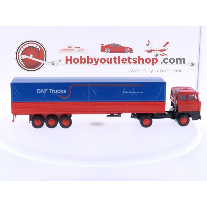 Schaal 1:50 DAF 2800 Lion Car Nr. 58-70 trekker met oplegger. #6113