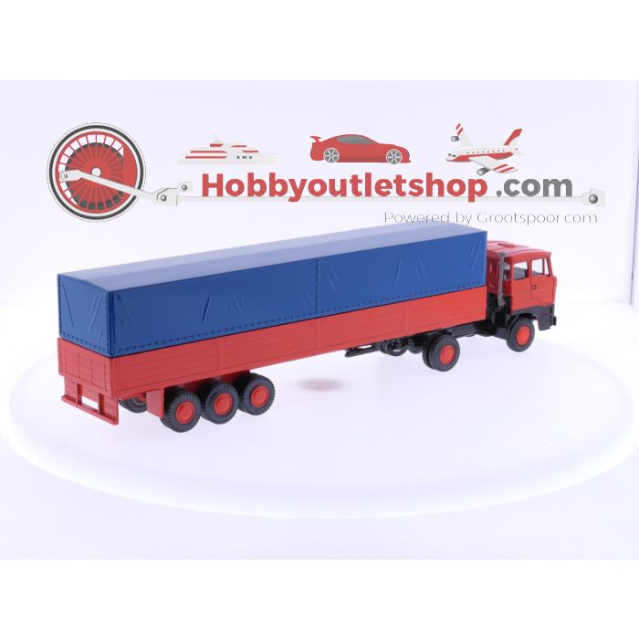 Schaal 1:50 DAF 2800 Lion Car Nr. 58-70 trekker met oplegger. #6114