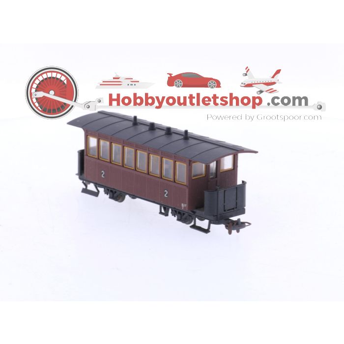 Schaal H0e Liliput 711 set van 3 personenrijtuigen Bi 17 van de Zillertalbahn OBB #5931