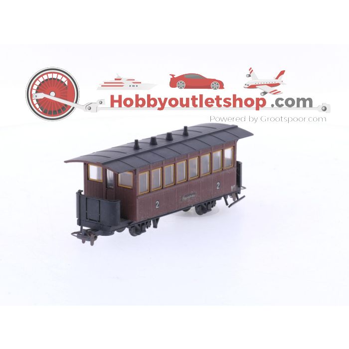 Schaal H0e Liliput 711 set van 3 personenrijtuigen Bi 17 van de Zillertalbahn OBB #5931
