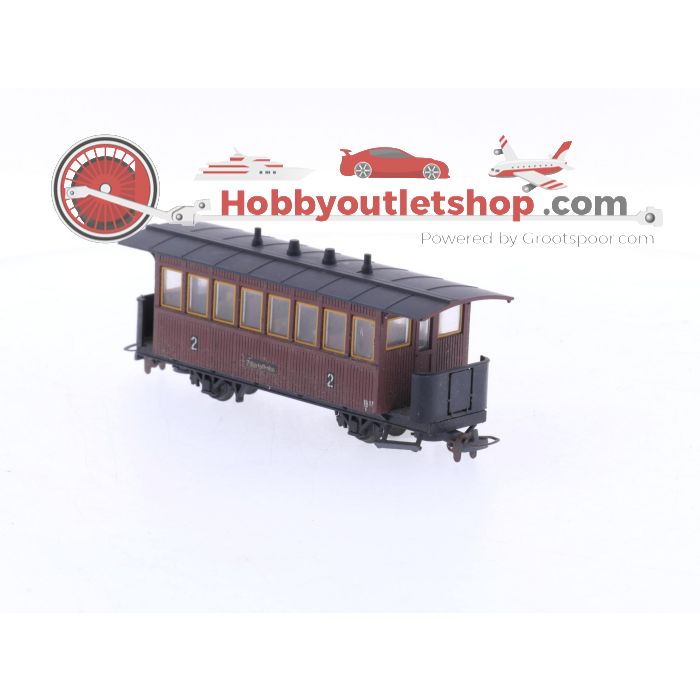 Schaal H0e Liliput 711 set van 3 personenrijtuigen Bi 17 van de Zillertalbahn OBB #5931