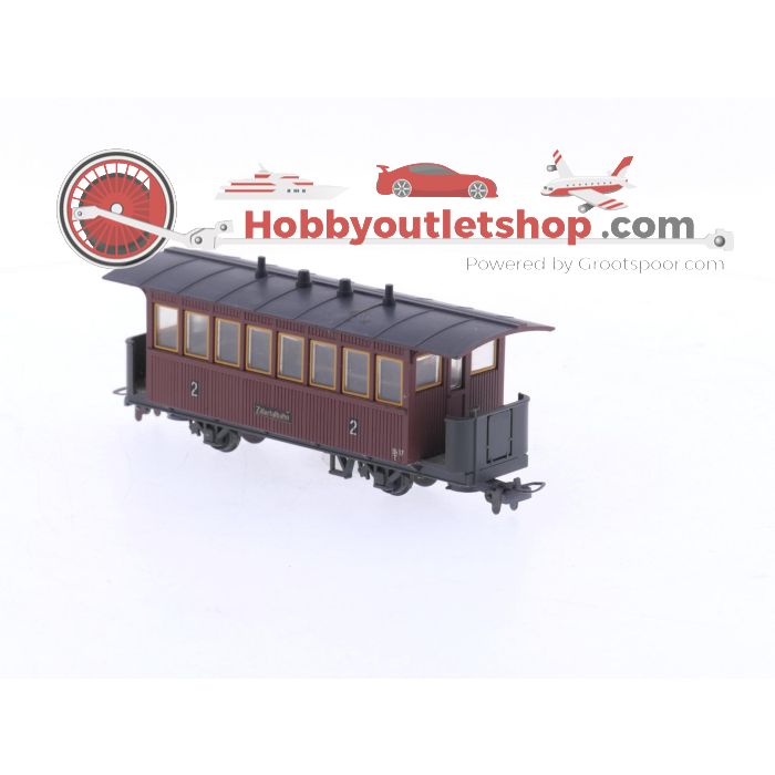 Schaal H0e Liliput 711 set van 3 personenrijtuigen Bi 17 van de Zillertalbahn OBB #5931
