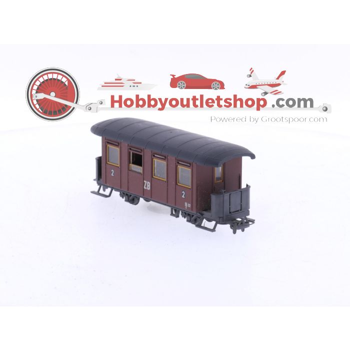 Schaal H0e Liliput 714 & 715 set van 3 personenrijtuigen 2 x Bi/s 22 & 1 x 4-assige van de Zillertalbahn OBB #5933