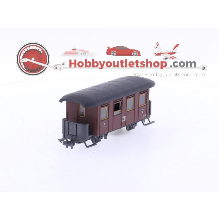 Schaal H0e Liliput 714 & 715 set van 3 personenrijtuigen 2 x Bi/s 22 & 1 x 4-assige van de Zillertalbahn OBB #5933