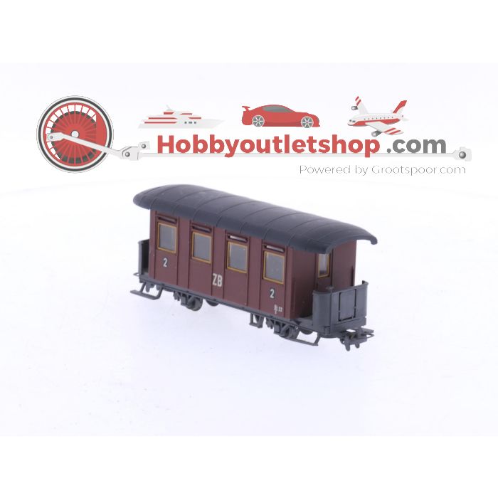 Schaal H0e Liliput 714 & 715 set van 3 personenrijtuigen 2 x Bi/s 22 & 1 x 4-assige van de Zillertalbahn OBB #5933