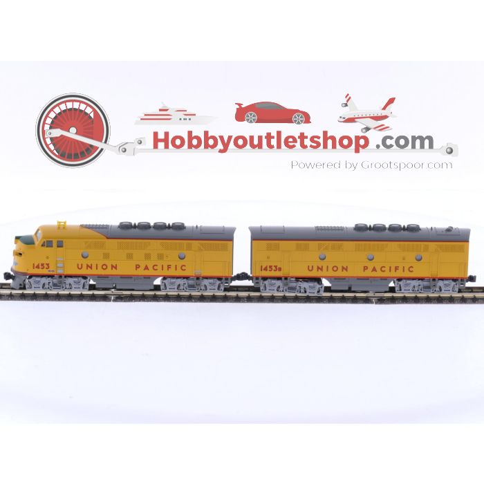 Schaal N Kato 106-0305 diesellocomotief set F3 A+B 1453+1453B EMD van de UP #5943