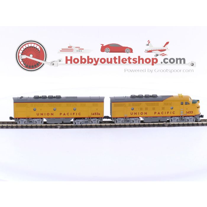 Schaal N Kato 106-0305 diesellocomotief set F3 A+B 1453+1453B EMD van de UP #5943