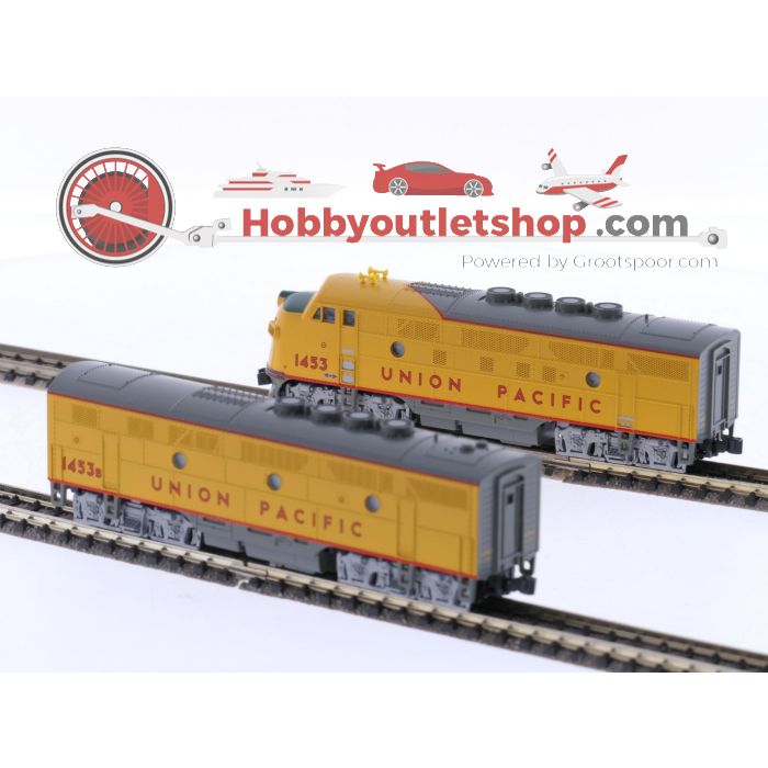Schaal N Kato 106-0305 diesellocomotief set F3 A+B 1453+1453B EMD van de UP #5943