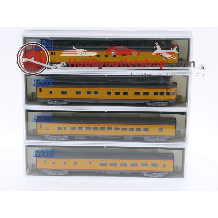 Schaal N Kato #106-1002 set van 4 gladde personenwagens van de UP #5944 - sku: 20240910122107 - Gebraucht - Wie Neu - Bild 24