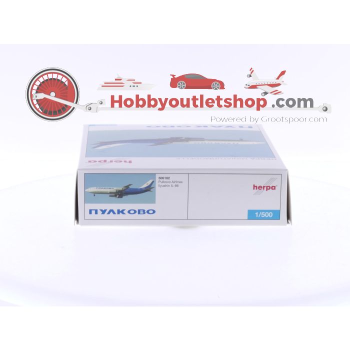 Schaal 1:500 Herpa 506182 Pulkovo Airlines - Ilyushin IL-86 Reg.Nr. RA-86106 #6196 - sku: 20240912102536 - Gebruikt - Nieuwstaat - Afbeelding 4