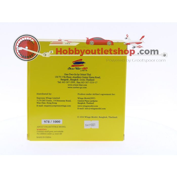 Schaal 1:500 5 Stars SAOT001 Orient Thai Airlines - Boeing 747-300 Reg.Nr. HS-UTK #6214 - sku: 20240912042843 - Gebraucht - Neuer Zustand - Bild 3