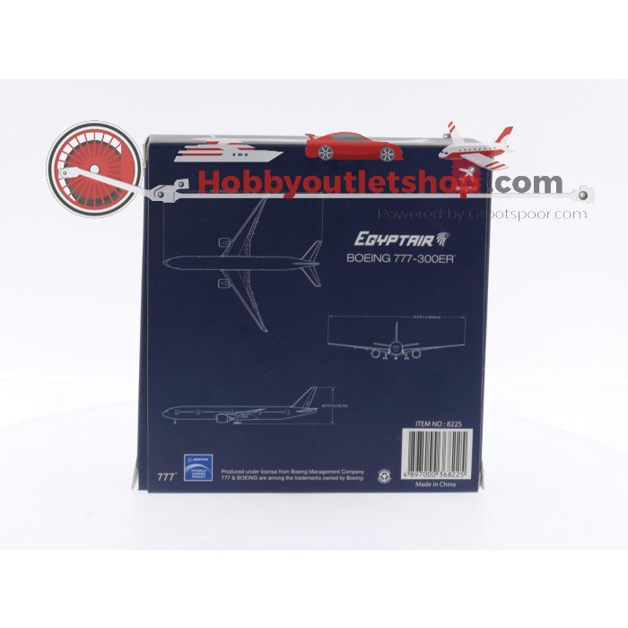 Schaal 1:500 Hogan 8225 Egyptair - Boeing 777-300ER Reg.Nr. GR  #6215 - sku: 20240912043802 - Gebruikt - Nieuwstaat - Afbeelding 3