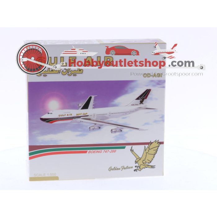 Schaal 1:500 5 Stars 0377 Gulf Air - Boeing 747-200 Reg.Nr. OD-AGI #6239 - sku: 20240917112133 - Gebruikt - Nieuwstaat - Afbeelding 3