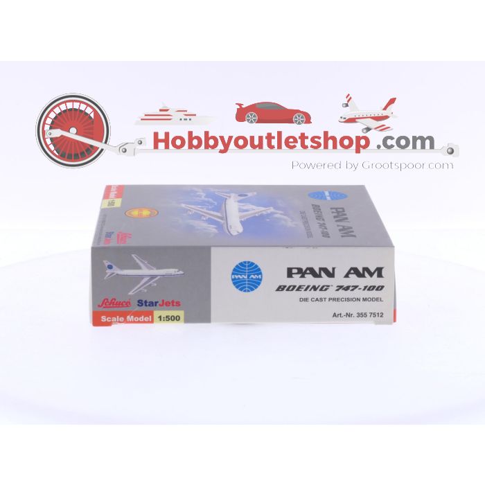 Schaal 1:500 Star Jets 355 7512 Pan Am - Boeing 747-100 Clipper America Reg.Nr. N747PA #6241