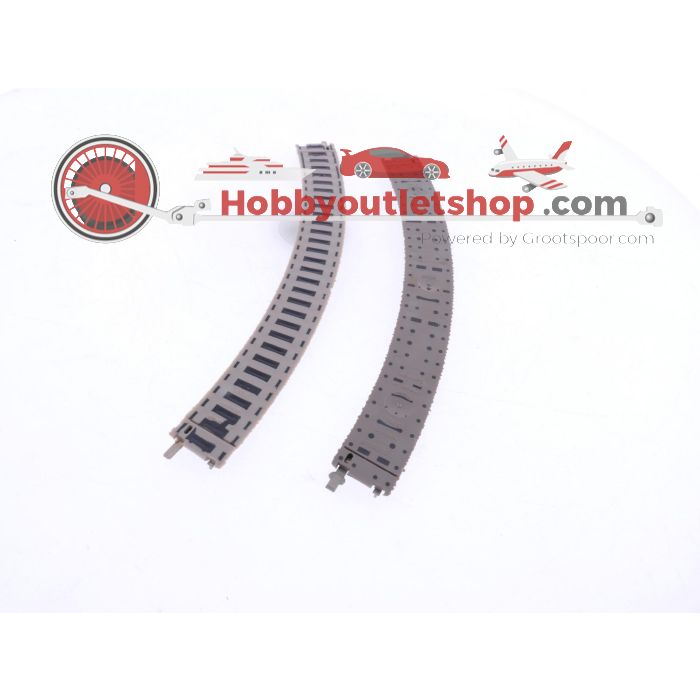 Schaal N Fleischmann 9120 gebogen rails R1 Radius 192 mm 45 graden 20st. #5964 - sku: 20240918020120 - Used - Like new - Photo 3