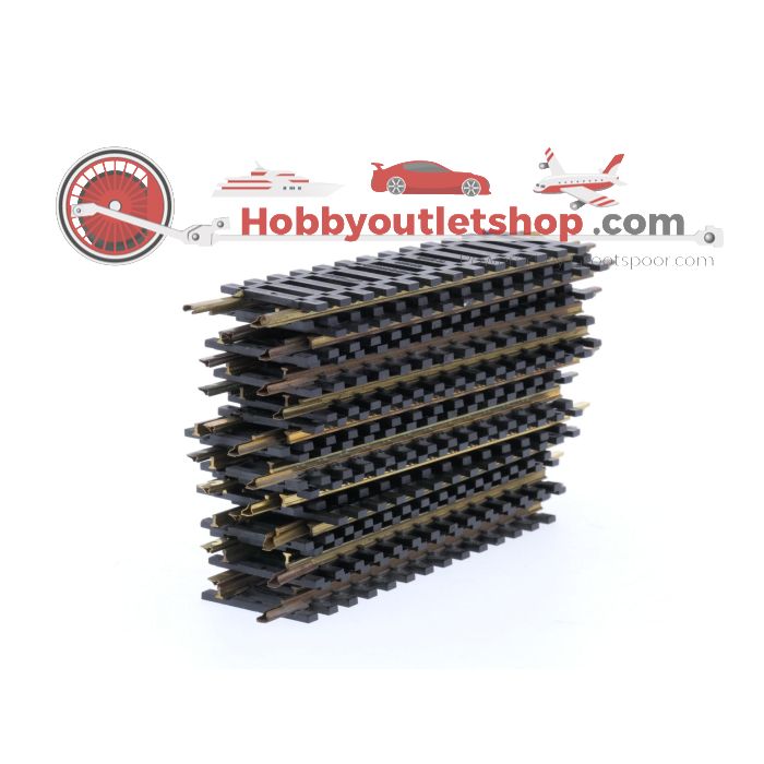 Schaal H0 Fleischmann 6002 rechte rails 102 mm 20st. #5972