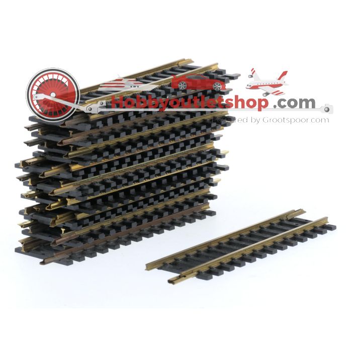 Schaal H0 Fleischmann 6002 rechte rails 102 mm 20st. #5972
