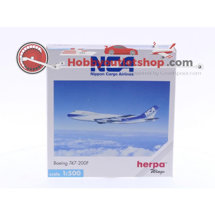 Schaal 1:500 Herpa 502566 NCA - Nippon Cargo Airlines Boeing 747-200F  Reg.Nr. JA8167 #6286