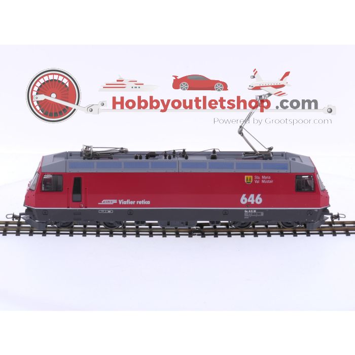 Schaal H0m Bemo 1259 106 elektrische locomotief Ge 4/4 III van de RhB #P195