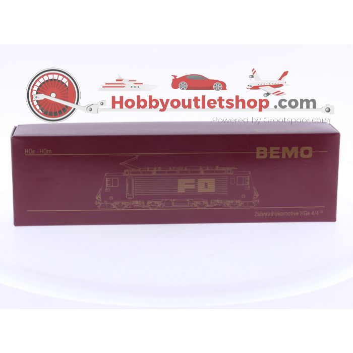 Schaal H0m Bemo 1262 207 elektrische locomotief HGe 4/4 II van de FO #P199