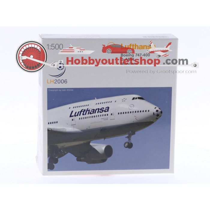 Schaal 1:500 Herpa 501439 Lufthansa Boeing 747-400 